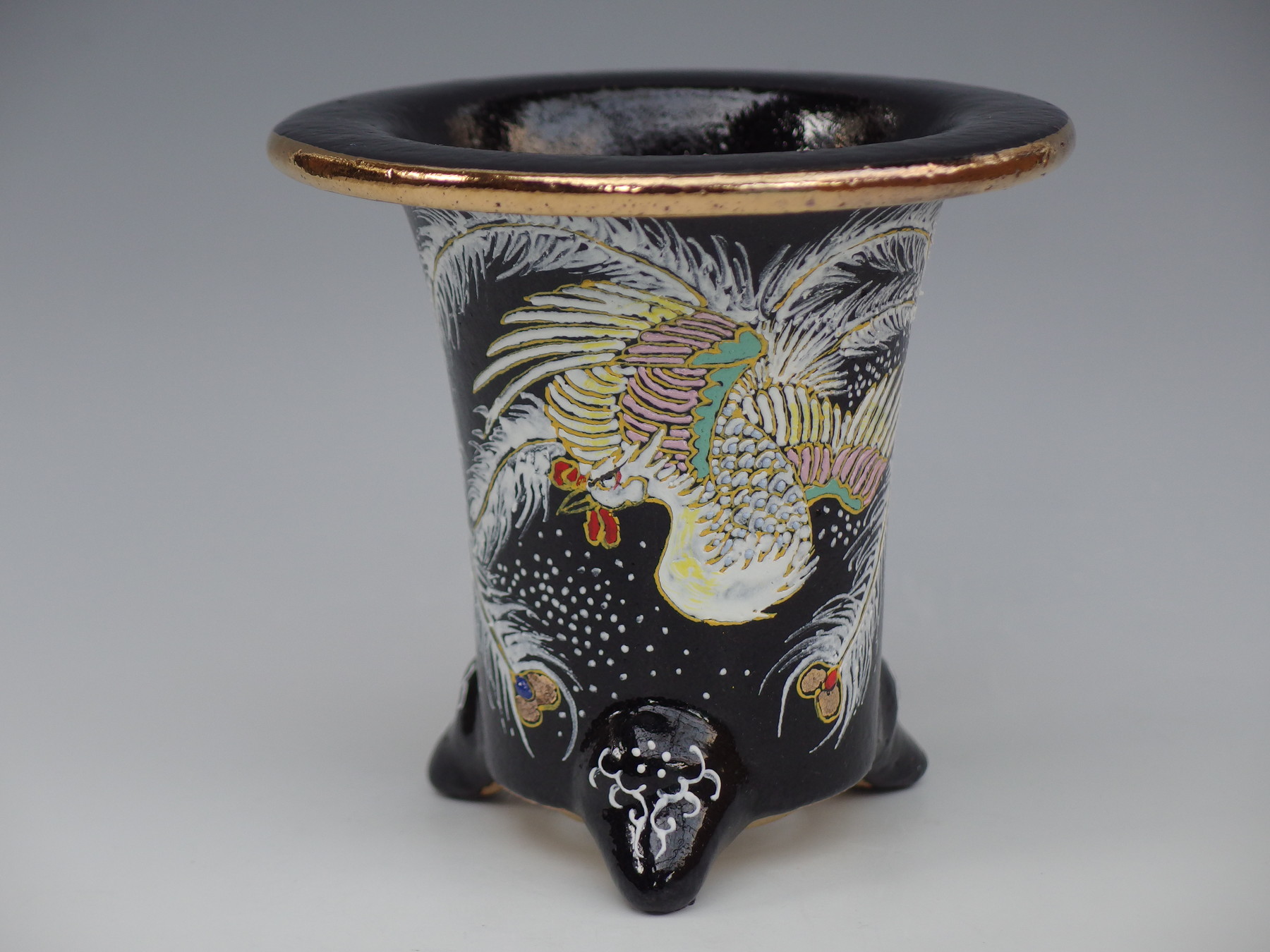 3154, 鳳凰鉢  外径約11.6cm