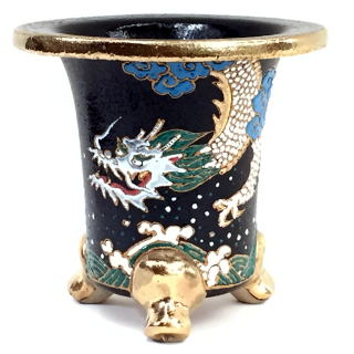 4507,大鉢　雲龍   外形約19.8cm