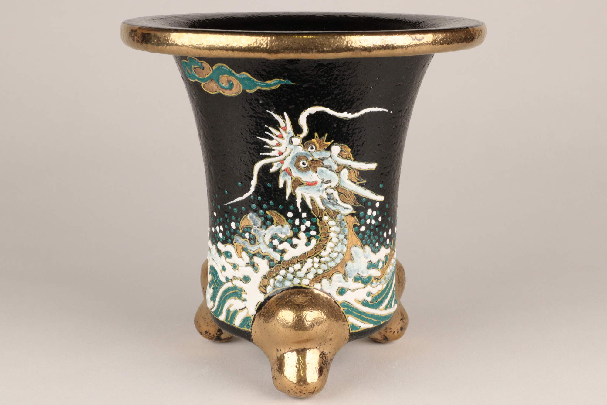 3102,竜　外径約12.4cm　作よい