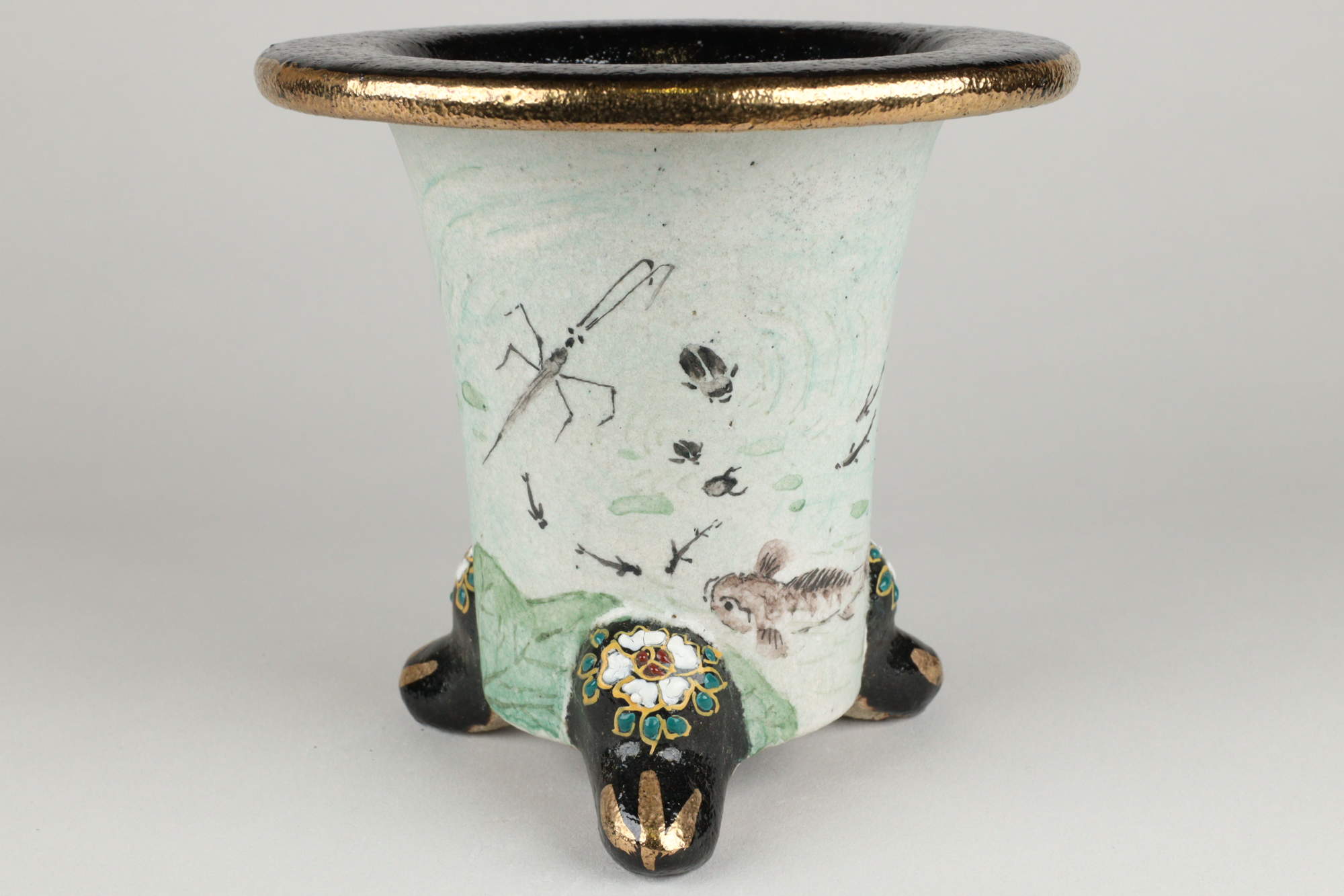 2004,水辺　外径約10.8cm　清山絵