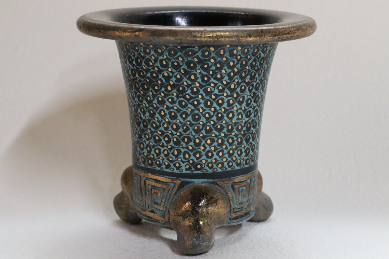 2088,七々子 外径約9.7cm 賀茂黒？中古　古い　カケ