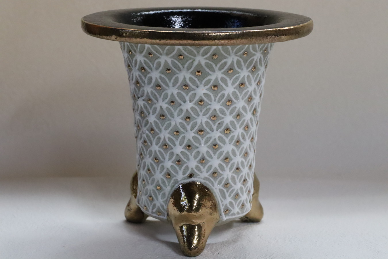 3123,七宝 錦鉢 外径約12.1cm 希少　作よい【希望価格35000円→大特価！】　新古？